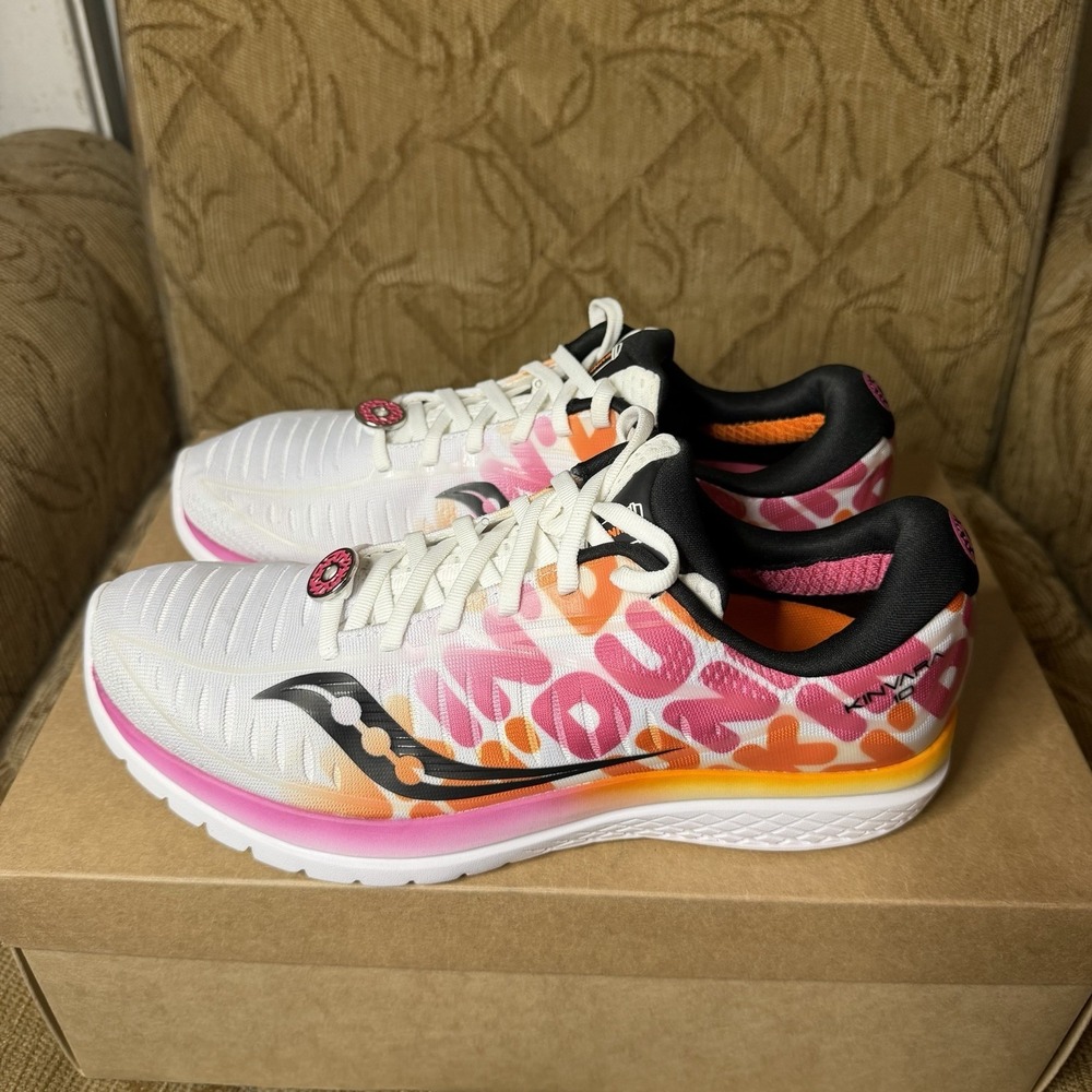 Saucony Dunkin' Kinvara 10 'Classic Dunkin' Print' Men's S20467-26 Size 8.5 EUC!